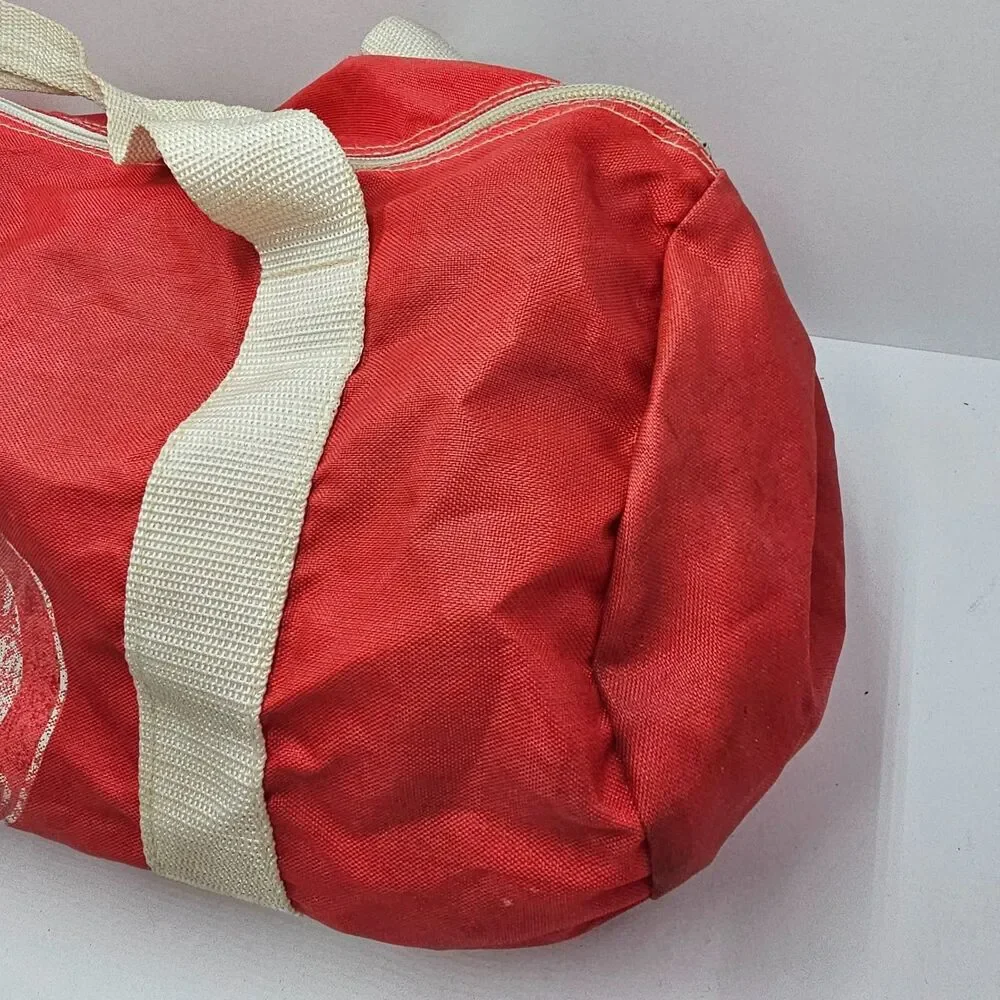 VTG St Louis Cardinals Duffel Bag Canvas Barrel Gym Travel Red MLB Baseball